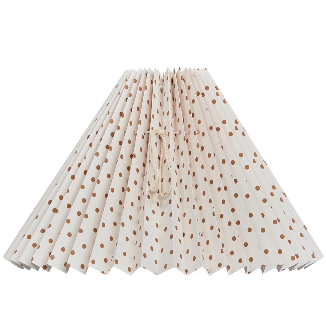 Smuk plissé lampeskærm fra Pink Rose. Skærmen findes i flere forskellige farver og størrelser | Håndlavet | Hurtig levering