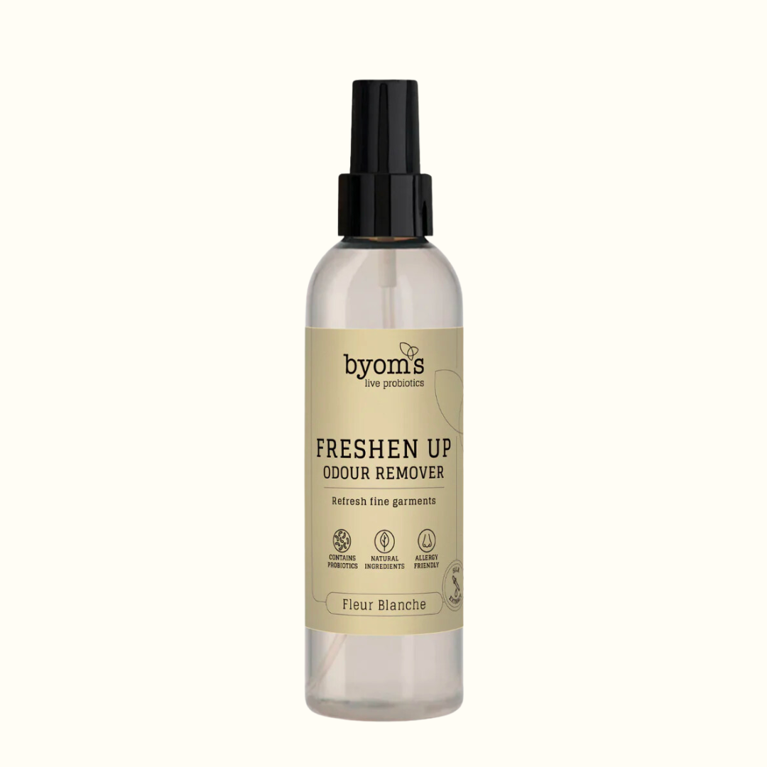 Køb Lugtfjerner - Freshen Up - Probiotic Odour Remover - Fleur Blanche | 169,95 | Fri fragt over 149 kr. | Hurtig levering | Dag til dag levering | byoms | Rengøring, Moderne rengøring, Moderne husholdning, Rengørning, Uden kemi, Probiotika