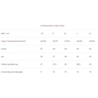 Størrelsesguide - Bukser Copenhagen lang