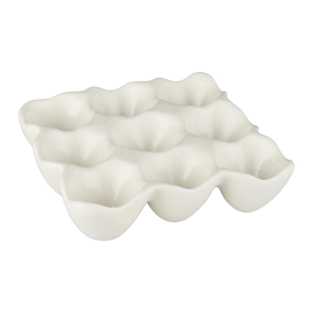 Køb Æggeholder til 9 æg | 79,95 | Fri fragt over 149 kr. | Hurtig levering | Dag til dag levering | Ib Laursen | Æggebakke, Porcelæn, Keramik