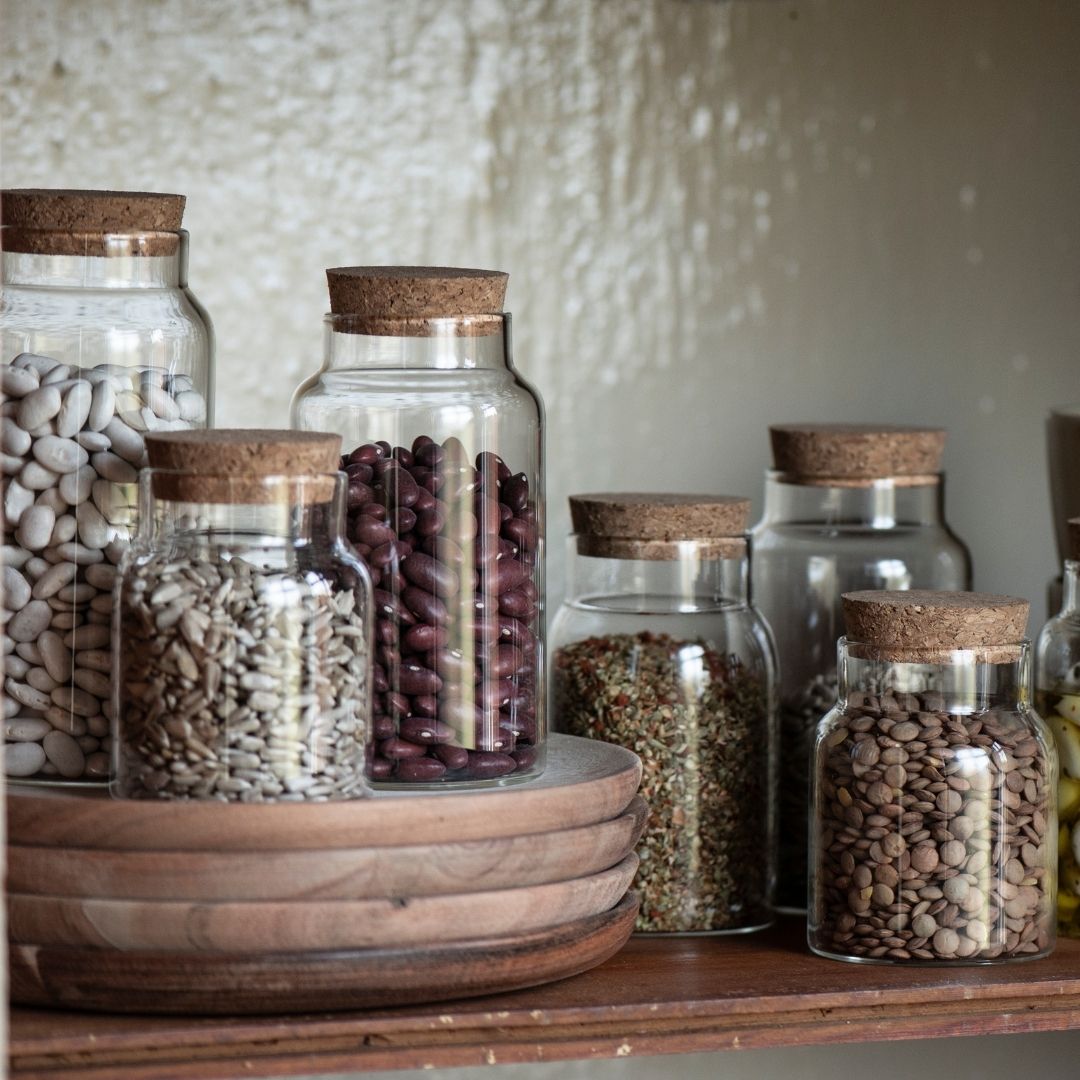 Køb Opbevaringsglas med korkprop | fra 32,95 | Flere størrelser | Fri fragt over 149 kr. | Hurtig levering | Dag til dag levering | Krydderiglas, Sylteglas, Syltetøjsglas, Dåse, Kaffedåse, Tedåse, Glas med låg, Ib Laursen, Opbevaringsglas, Morgenmadsglas, Marmeladeglas