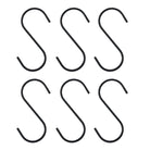 Køb 6 S krog Snap Sort 10 cm | 55,95 | House Doctor, Tøjbøjler, Metal, Jern, Bøjle, Eksklusiv, Knage, Garderobeplads, S-form