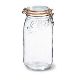 klassiske sylteglas henkogningsglas køkken opbevaring kaffe te mel sukker havregryn Le Parfait mad syltetøj marmelade hjemmelavet patentlåg plint