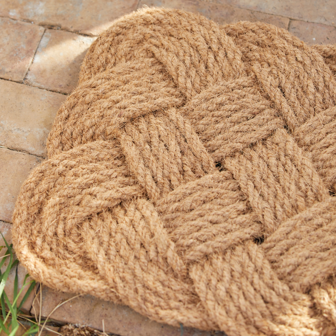 Køb Dørmåtte flettet kokosfibre | 229,95 | Fri fragt over 149 kr. | Hurtig levering | Dag til dag levering | Ib Laursen | Måtte, Dør, Entré, Gang, Sort måtte, Natur måtte