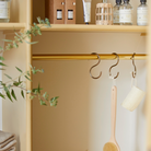 Køb S-krog antik messing-look / rustfri stål-look | 45,00 | Fri fragt over 149 kr. | Hurtig levering | Dag til dag levering | Ib Laursen | Tøjbøjler, Metal, Bøjle, Knage, Garderobeplads, S-form, Krog