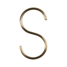 Køb S-krog antik messing-look / rustfri stål-look | 45,00 | Fri fragt over 149 kr. | Hurtig levering | Dag til dag levering | Ib Laursen | Tøjbøjler, Metal, Bøjle, Knage, Garderobeplads, S-form, Krog