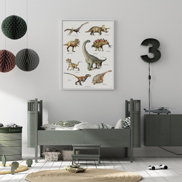 Køb Plakat Dinosaur | fra 39,95 |Fri fragt over 149 kr. | Hurtig levering | Dag til dag levering | Koustrup & Co | Billede, illustration, Kunst, Daniel Haase