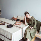 Køb Hørdug Gypsum Strib | 1.299,00 | Flere størrelser | Fri fragt over 149 kr. | Hurtig levering | Dag til dag levering | LIBECO | Dug til bordet, Borddug, Dug, Borddækning, Hør, 100% hør, Linned, Linen, Belgisk