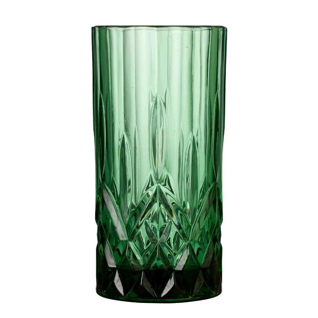 Køb Highball Glas Sorrento 38 cl | 49,95 | Fri fragt over 149 kr. | Hurtig levering | Dag til dag levering | Lyngby Glas, Juiceglas, Vandglas, Drikkeglas, Drinksglas, Farvet glas, Facetter, Facetmønster
