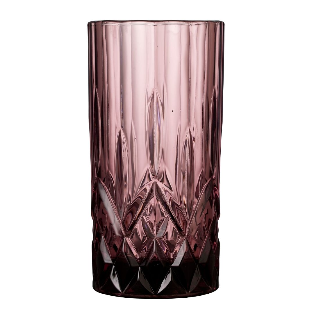 Køb Highball Glas Sorrento 38 cl | 49,95 | Fri fragt over 149 kr. | Hurtig levering | Dag til dag levering | Lyngby Glas, Juiceglas, Vandglas, Drikkeglas, Drinksglas, Farvet glas, Facetter, Facetmønster