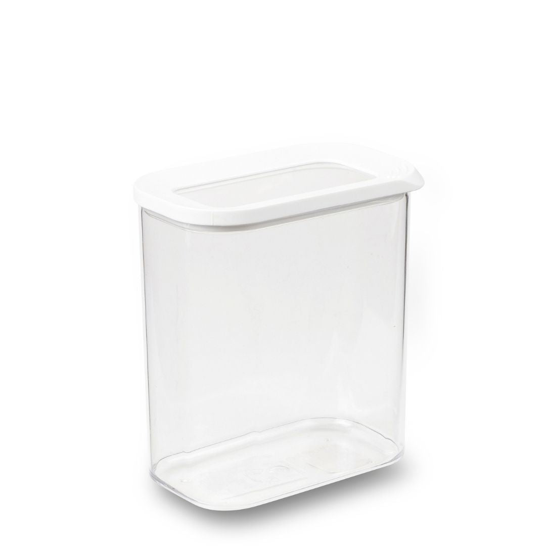 Køb Opbevaringsboks Modula Aflang | fra 44,95 | Flere størrelser | Fri fragt over 149 kr. | Hurtig levering | Dag til dag levering | Rosti, Mad opbevaring, Til køleskab, Til køkkenskab, Til Køkkenskuffe, Gryn, Havregryn, Mel, Sukker, Linser, Bønner, Krydderier, Overskuelig, Orden, Organisering, Opbevaringsglas, Opbevaringskrukke, Med låg, Husholdningsboks, Osteklokke