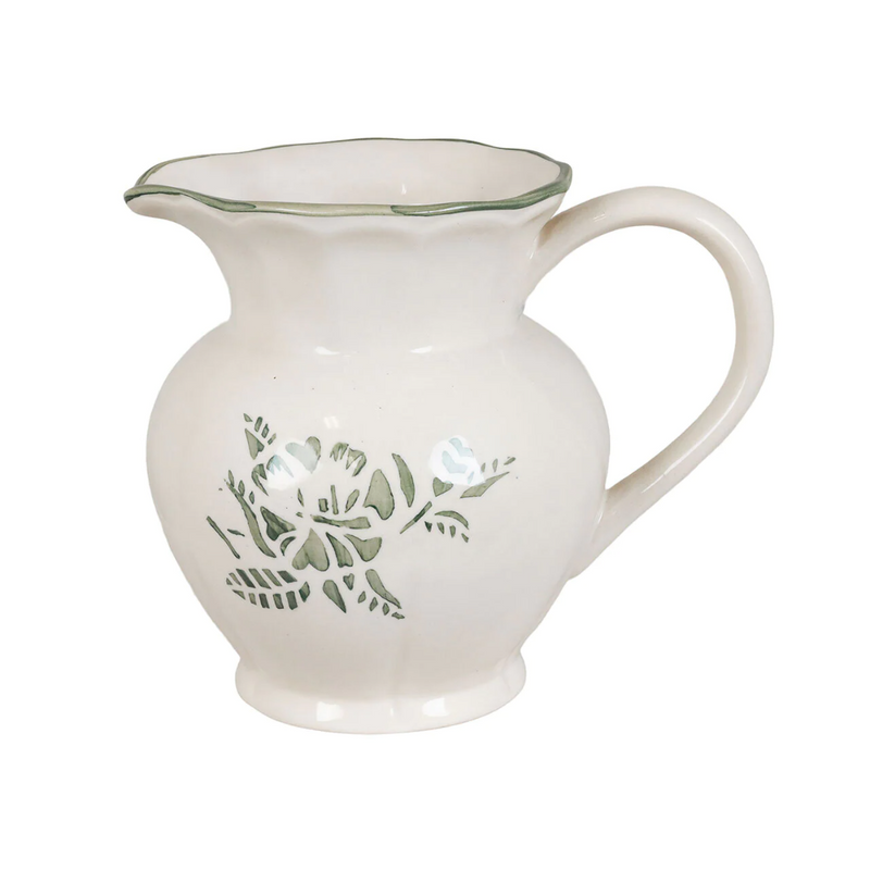 Køb Kande i keramik med blomster | fra 119,95 | Fri fragt over 149 kr. | Hurtig levering | Dag til dag levering | Strömshaga | Vase, Saftkande, Vandkande, Drinkskande, Kande med glaseret inderside