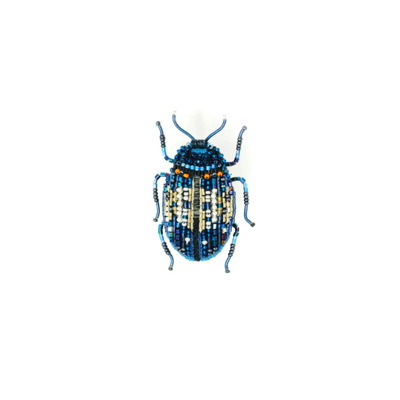 Broche - Blue Mint Beetle Brooch Pin