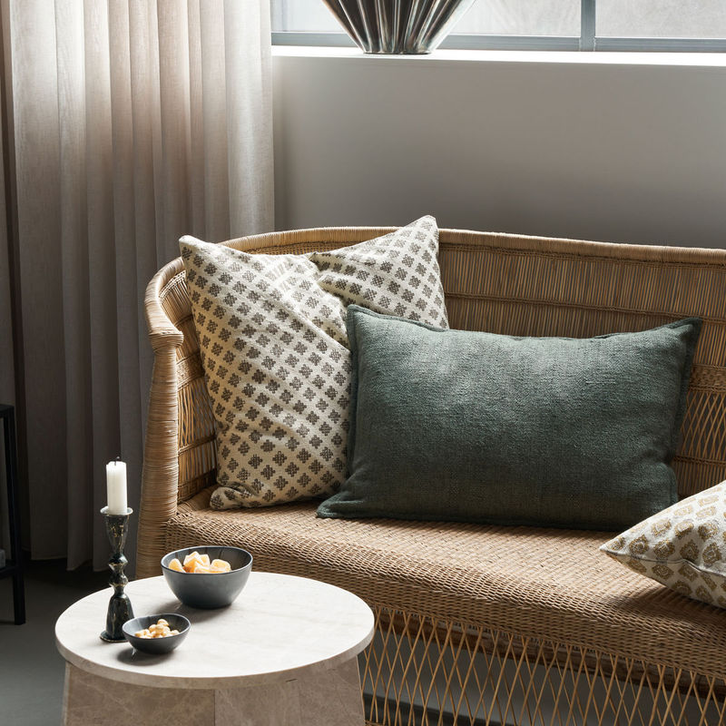 Køb Pudebetræk Mari Beige 50x50 cm | 199,95 | Flere størrelser | Fri fragt over 149 kr. | Hurtig levering | Dag til dag levering | House Doctor | Pudebetræk, Indisk bloktryk, Pude med bloktryk, Pudebetræk med bloktryk, Pudebetræk med indisk bloktryk, Beige