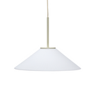 Køb Pendel Solid i hvidt glas | fra 1.099,00 | Fri fragt over 149 kr. | Hurtig levering | Dag til dag levering | Hübsch | Belysning, Lampe, Glaslampe, Loftlampe, Hvid, Messing