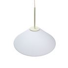 Køb Pendel Solid i hvidt glas | fra 1.099,00 | Fri fragt over 149 kr. | Hurtig levering | Dag til dag levering | Hübsch | Belysning, Lampe, Glaslampe, Loftlampe, Hvid, Messing
