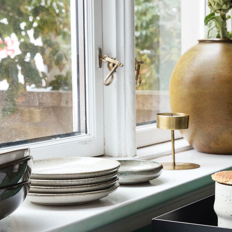 Køb Tallerken Lake grå/brun ø16 cm | 59,95 | Borddækningen, Servering, Frokosttallerken, Sidetallerken