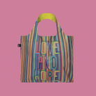 Køb Indkøbspose Love & Hope | 69,95 | Fri fragt over 149 kr. | Hurtig levering | Dag til dag levering | Loqi | Håndtaske, Træningstaske, Totetaske, Indkøbstaske, Tote bag, Undgå plastposer, Undgå engangsposer, Stofnet, Genbrugsmulepose, Pose, Net, Indkøbsnet