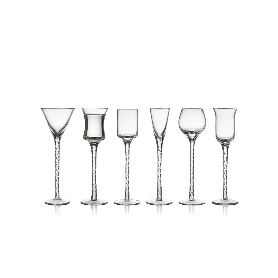 Køb Snapseglas Rom Klar - sæt af 6 stk | 319,00 | Dag til dag levering | Lyngby Glas | Snapseglas på stilk, Snapseglas på fod, 2,5 - 5 cl
