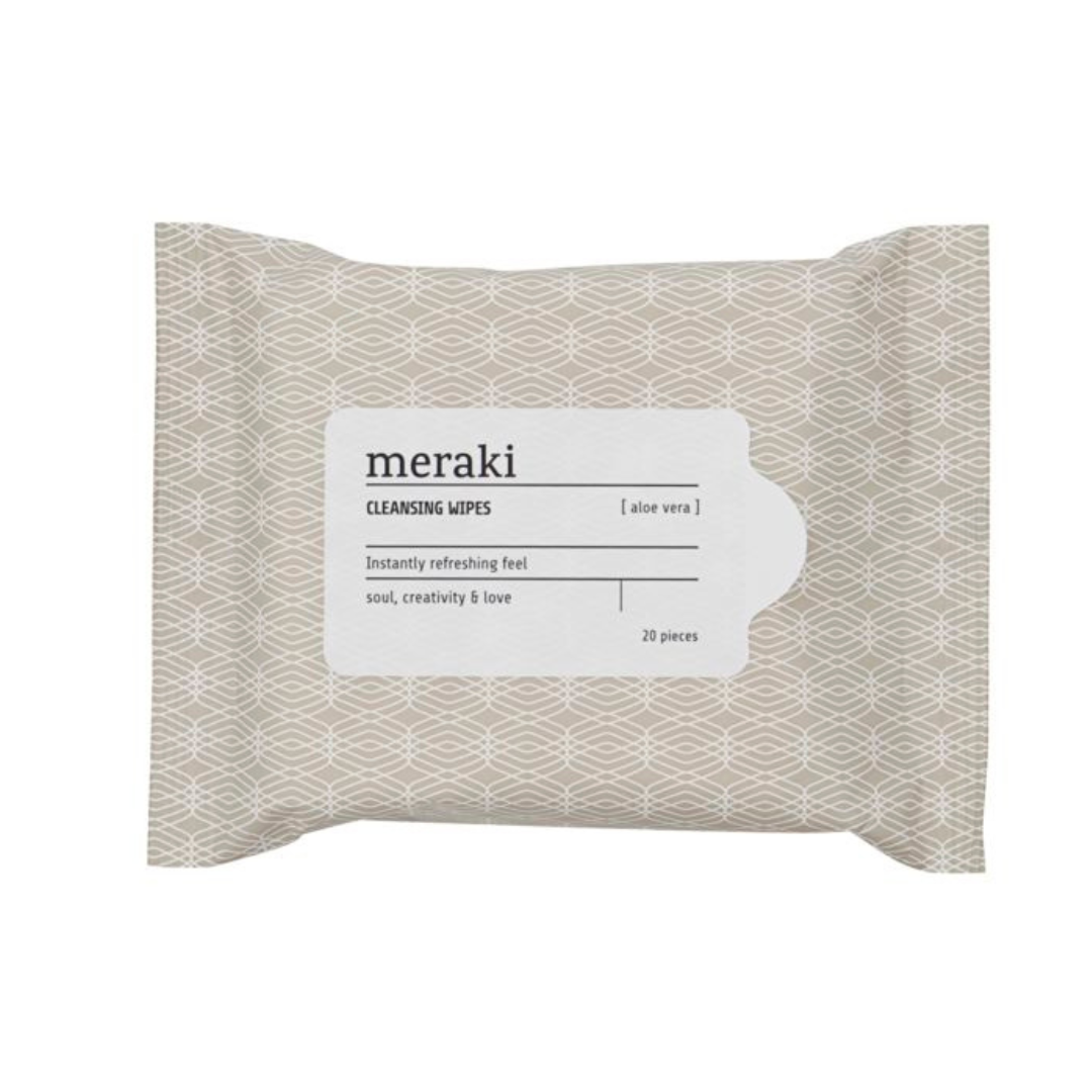 Køb Renseservietter // Cleansing wipes aloe vera | Fri fragt over 149 kr. | Hurtig levering | Dag til dag levering | Meraki, Society of Lifestyle | Renseserviet, Ansigtsrens