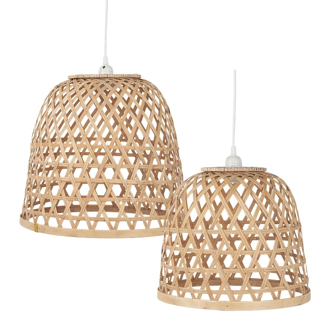 Køb Pendel i bambus | fra 369,00 | Findes i flere længder | Fri fragt over 149 kr. | Hurtig levering | Dag til dag levering | Belysning, Lamper, Loftlampe, Kurvelampe, Kurv, Bambus lampe