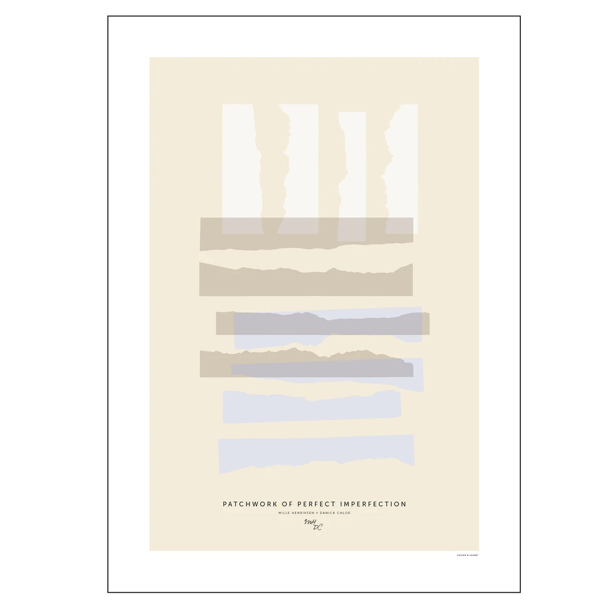 Køb Perfect Imperfection — No. 1 30x40 cm | 359,00 | Dag til dag levering | Billede, Kunst, Poster and Frame, Mille Henriksen x Danica Chloe