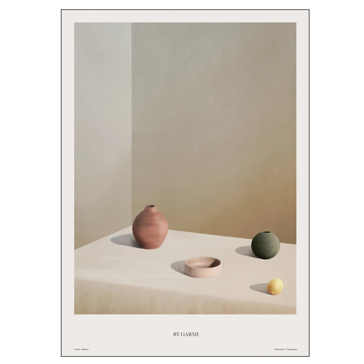Køb Acrylic Stilleben 02 50x70 cm | 439,00 | Dag til dag levering | Billede, Kunst, Poster and Frame, TPC x By Garmi