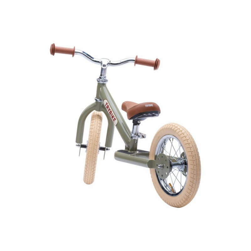 Køb Balancecykel to hjul Vintage Grøn | Fri fragt over 149 kr. | Hurtig levering | Dag til dag levering | Trybike | Løbecykel, Begyndercykel, Børnecykel, Cykel uden pedaler, Tohjulet løbecykel