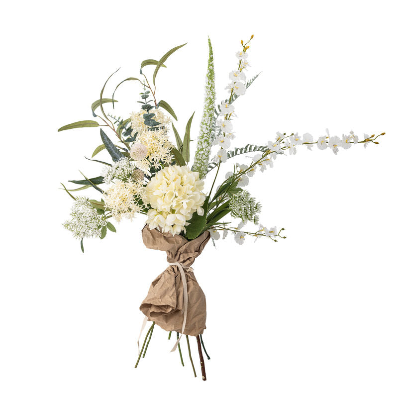 Køb Buket Symphonie Hvid | 629,00| Fri fragt fra 249 kr. | Flere varianter | Hurtig levering | Dag til dag levering | Bloomingville | Kunstig Buket, Kunstige Blomster, Plastik, Evighedsblomster 