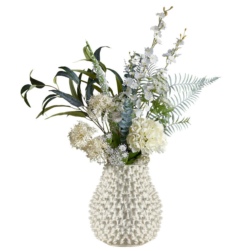 Køb Buket Symphonie Hvid | 629,00| Fri fragt fra 249 kr. | Flere varianter | Hurtig levering | Dag til dag levering | Bloomingville | Kunstig Buket, Kunstige Blomster, Plastik, Evighedsblomster 
