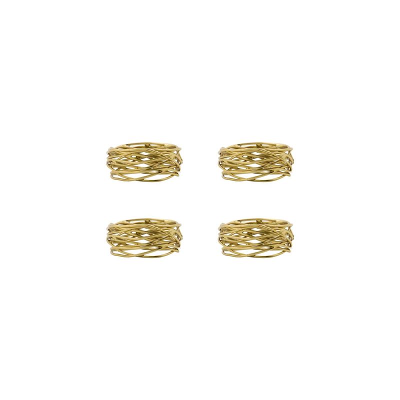Køb Servietring Ring Gylden - sæt af 4 stk | 199,95 | Fri fragt over 249 kr. | Hurtig levering | Dag til dag levering | House Doctor, Societyoflifestyle | Middagsservietter, Borddækning, Servietring, Metal, Gylden