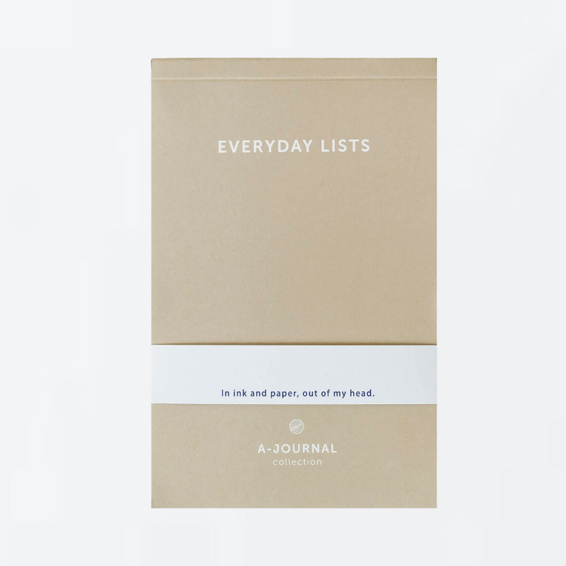 Køb Notepad 'Everyday Lists' | 79,95 | Fri fragt over 149 kr. | Hurtig levering | Dag til dag levering | A-Journal | Notesblok, Daglige lister, Rød, Blå, Praktisk notesblok, Beige, Blue