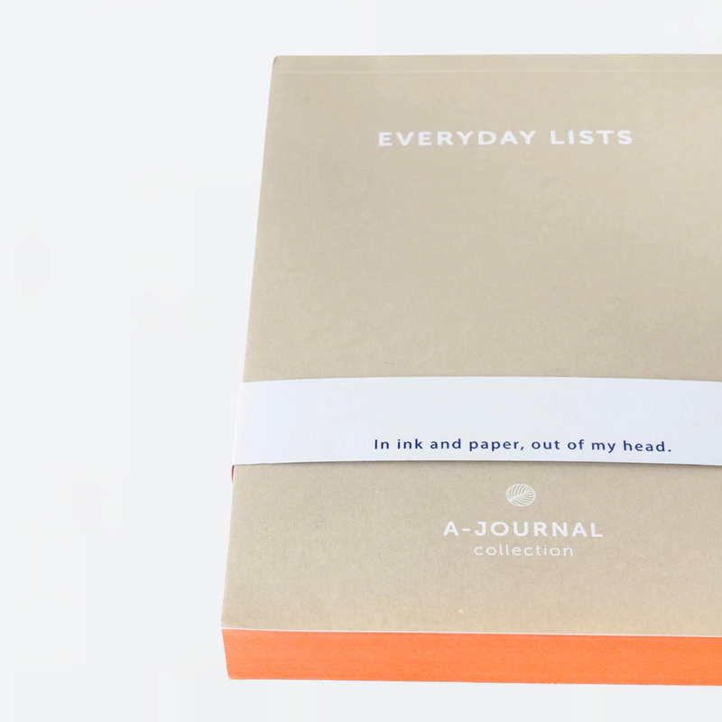 Køb Notepad 'Everyday Lists' | 79,95 | Fri fragt over 149 kr. | Hurtig levering | Dag til dag levering | A-Journal | Notesblok, Daglige lister, Rød, Blå, Praktisk notesblok, Beige, Blue