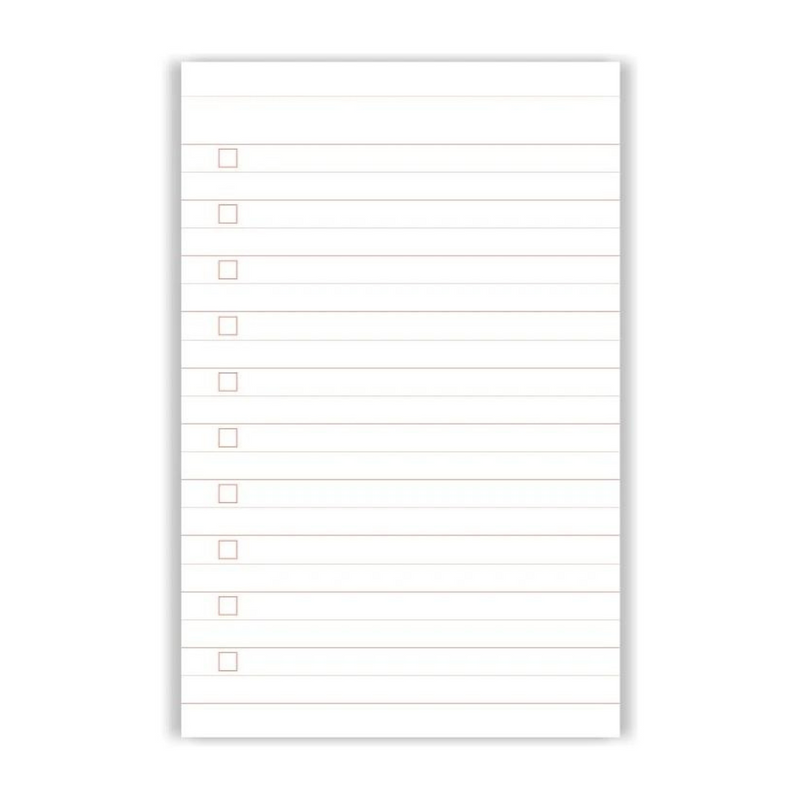 Køb Notepad 'Everyday Lists' | 79,95 | Fri fragt over 149 kr. | Hurtig levering | Dag til dag levering | A-Journal | Notesblok, Daglige lister, Rød, Blå, Praktisk notesblok, Beige, Blue