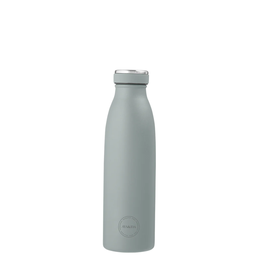 Køb Drikkeflaske 500 ml | 219,95 | Fri fragt over 149 kr. | Hurtig levering | Dag til dag levering | AYA&IDA | Drikkedunk, Holdbar, fødevaregodkendt rustfrit stål 18/8, kold 24 timer, varm 12 timer, Flaske, Termo, Kaffe, Te, Kande, Madopbevaring, Kande, To go, Flaske med termo, Bæredygtig, rustfrit stål, Kold, Varm, Termokande