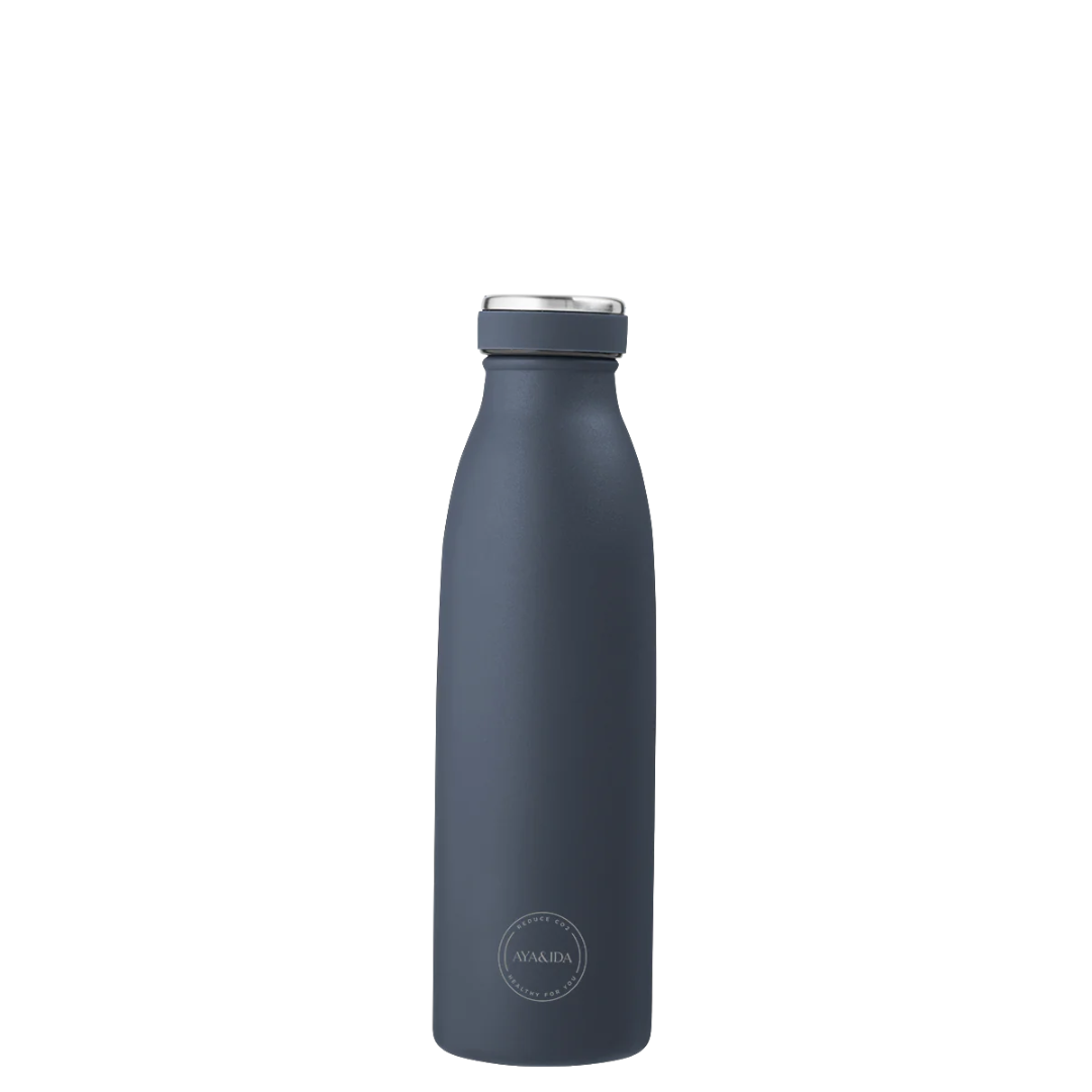 Køb Drikkeflaske 500 ml | 219,95 | Fri fragt over 149 kr. | Hurtig levering | Dag til dag levering | AYA&IDA | Drikkedunk, Holdbar, fødevaregodkendt rustfrit stål 18/8, kold 24 timer, varm 12 timer, Flaske, Termo, Kaffe, Te, Kande, Madopbevaring, Kande, To go, Flaske med termo, Bæredygtig, rustfrit stål, Kold, Varm, Termokande
