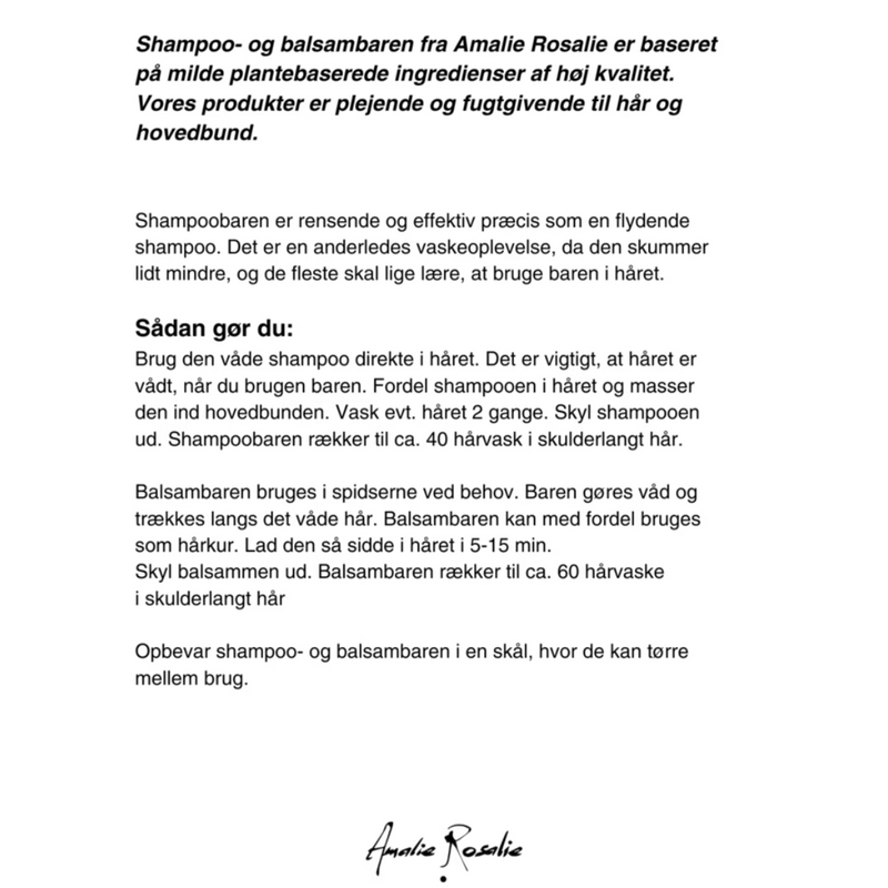 Køb Balsambar | 84,95 | Fri fragt over 149 kr. | Hurtig levering | Dag til dag levering | Amalie Rosalie | 