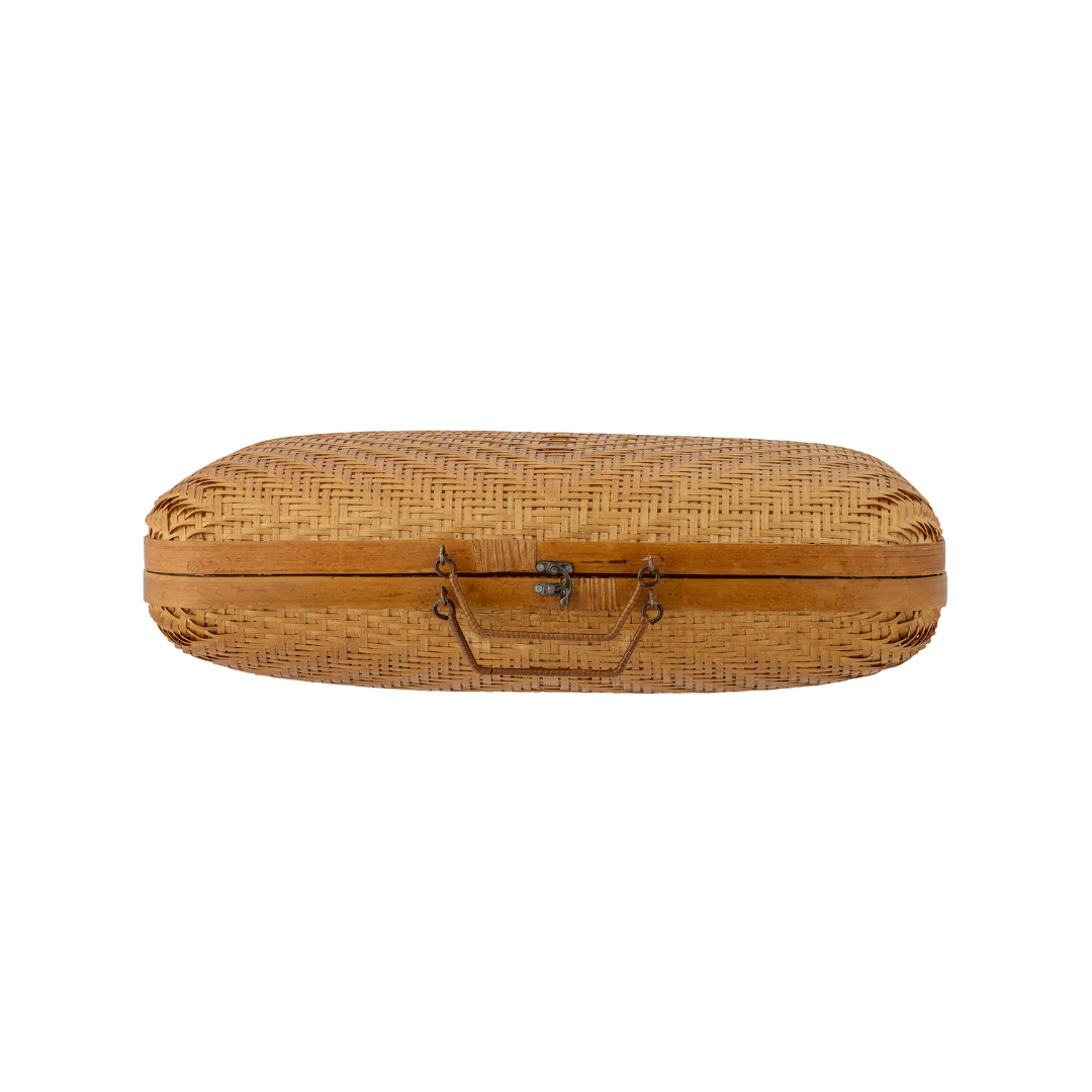 Køb Taske/Kuffert Malaga Bambus | 1.099,00 | Fri fragt over 149 kr. | Hurtig levering | Dag til dag levering | Bloomingville | Håndtaske, Opbevaring, Kurv, Rummelig 