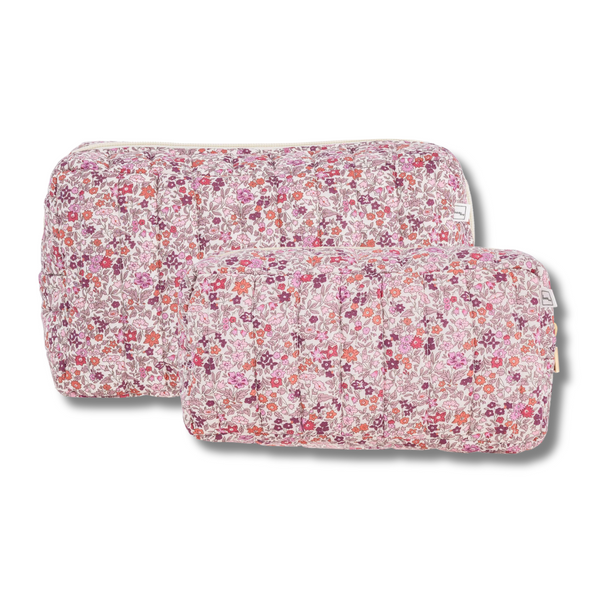 Køb Toilettaske Ava Pink i Liberty stof | fra 525,00 | Fri fragt over 149 kr. | Hurtig levering | Dag til dag levering | Bon Dep | Etui, Clutch, Taske, Rejse, Toiletsager