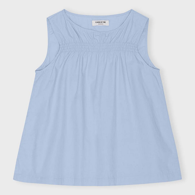 Køb Laura Bell Top | 500,00 | Findes i flere farver | Fri fragt over 149 kr. | Hurtig levering 3-5 dage | Dag til dag levering | CARE BY ME | tidløs, klassisk, casual, økologisk bomuld, langtidsholdbar, smock top, top, sommertop, løs top, bomuldstop, økologisk top