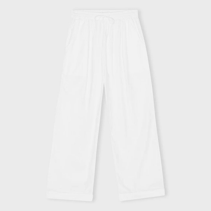 Køb Laura Bukser | 800,00 | Findes i flere farver | Fri fragt over 149 kr. | Hurtig levering 3-5 dage | Dag til dag levering | CARE BY ME | Bukser, tidløs, klassisk, casual, økologisk bomuld, langtidsholdbar, bomuldsbukser, miljøvenlige bukser, sommerbukser, løse bukser