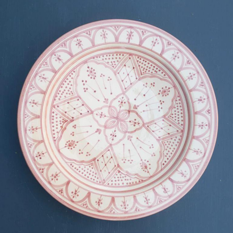 Køb Fad Atlas Pastel Platter | 399,00 | Fri fragt over 149 kr. | Hurtig levering | Dag til dag levering | Craft Sisters | Håndlavet, Autentisk marokkansk keramik, Unikt, Pastel farver 