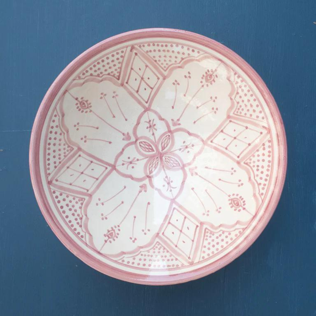 Køb Skål Atlas Pastel Bowl L | 375,00 | Fri fragt over 149 kr. | Hurtig levering | Dag til dag levering | Craft Sisters | Håndlavet, Autentisk marokkansk keramik, Unikt, Pastel farver 