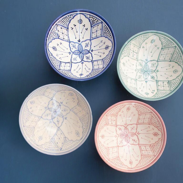 Køb Skål Atlas Pastel Bowl L | 375,00 | Fri fragt over 149 kr. | Hurtig levering | Dag til dag levering | Craft Sisters | Håndlavet, Autentisk marokkansk keramik, Unikt, Pastel farver 