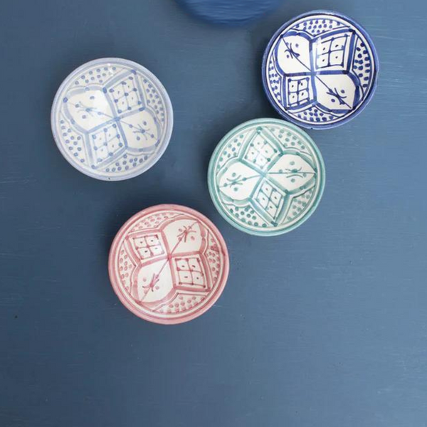 Køb Skål Atlas Pastel Bowl XS | 69,95 | Fri fragt over 149 kr. | Hurtig levering | Dag til dag levering | Craft Sisters | Håndlavet, Autentisk marokkansk keramik, Unikt, Pastel farver 