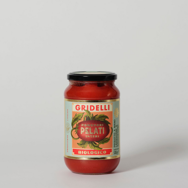 Køb Flåede tomater Økologisk - POMODORI PELATI | 79,95 | Fri fragt over 149 kr. | Hurtig levering | Dag til dag levering | Gridelli | Tomat, Sauce, Madlavning