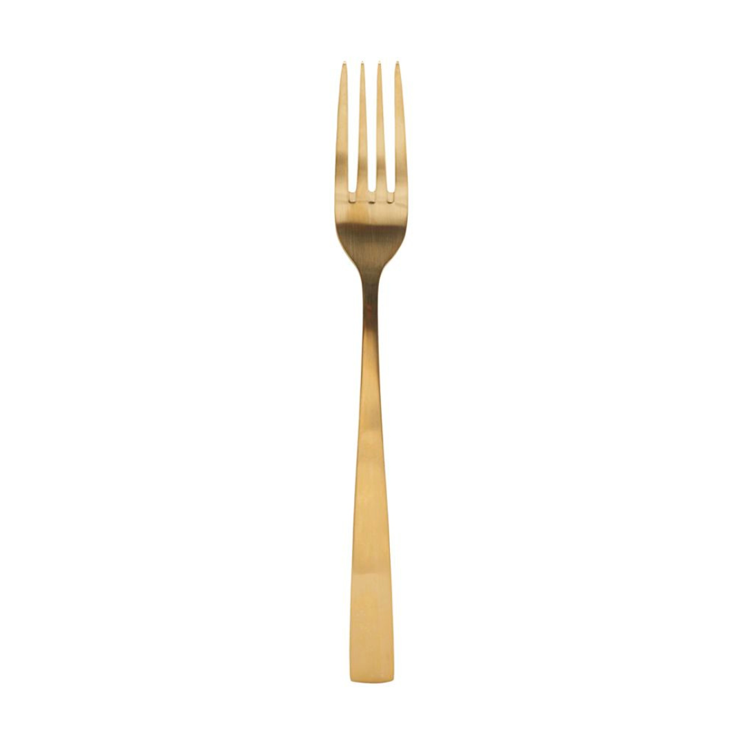 Køb Bestik Golden | fra 49,95 | Fri fragt over 149 kr. | Hurtig levering | Dag til dag levering | House Doctor, Society of Lifestyle | Gaffel, Kniv, Ske, Spiseske, Teske, Bestik, Borddækning, Servering, Bestiksæt, Guld, Messing, Gylden 