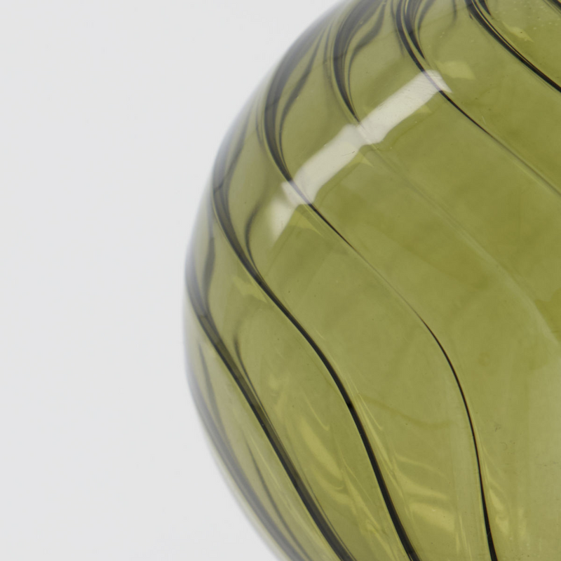 Køb Glaskugle Fluted Grøn | fra 54,95 | Fri fragt over 149 kr. | Hurtig levering | Dag til dag levering | House Doctor, Society of Lifestyle | Dekoration, Jul, Julepynt, Kugle, Julekugle