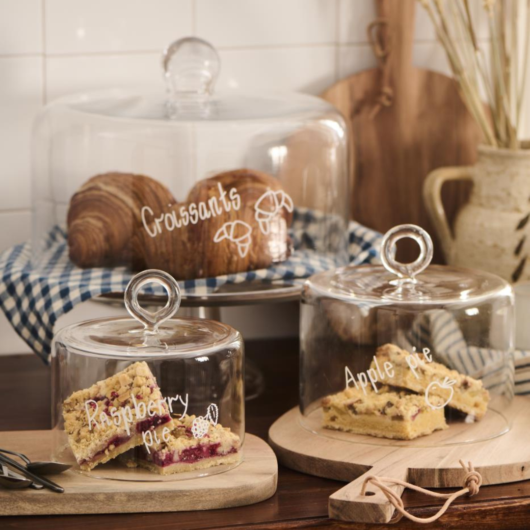 Køb Glasklokke | 349,00 | Fri fragt over 149 kr. | Hurtig levering | Dag til dag levering | Ib Laursen | Glaskuppel, Låg til kagefad, Osteklokke, Klokke, Dekorations klokke, Foodsafe, Kan bruges til mad, Kuppel, Låg, Dække, Kagefad