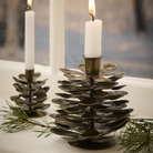 Køb Lysestage kogle | fra 79,95 | Fri fragt over 249 kr. | Hurtig levering | Dag til dag levering | Ib Laursen | Stage, Lys, Stearinlys, kalenderlys, Kalenderstage, Adventsstage, Dekoration, Juledekoration